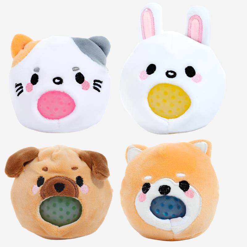 Queasy Squeezies Adoramals Pets Plush Squeezy Toy