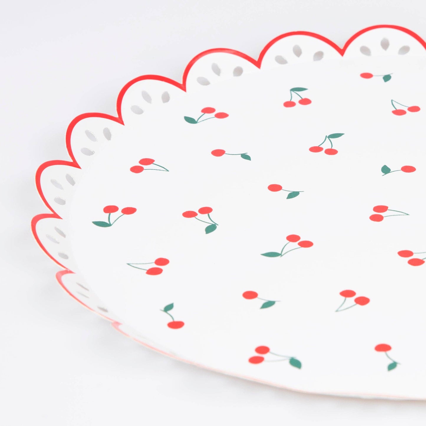 Cherry Pattern Dinner Plates by Meri Meri
