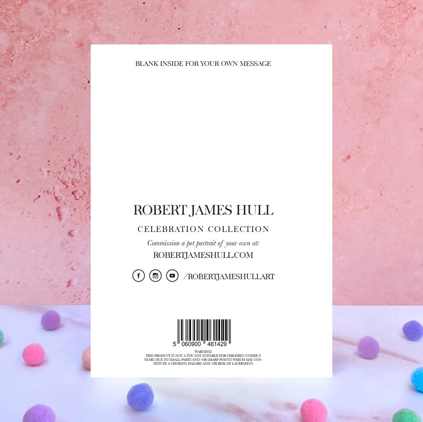 Apricot Cavapoo Pompom Birthday Card