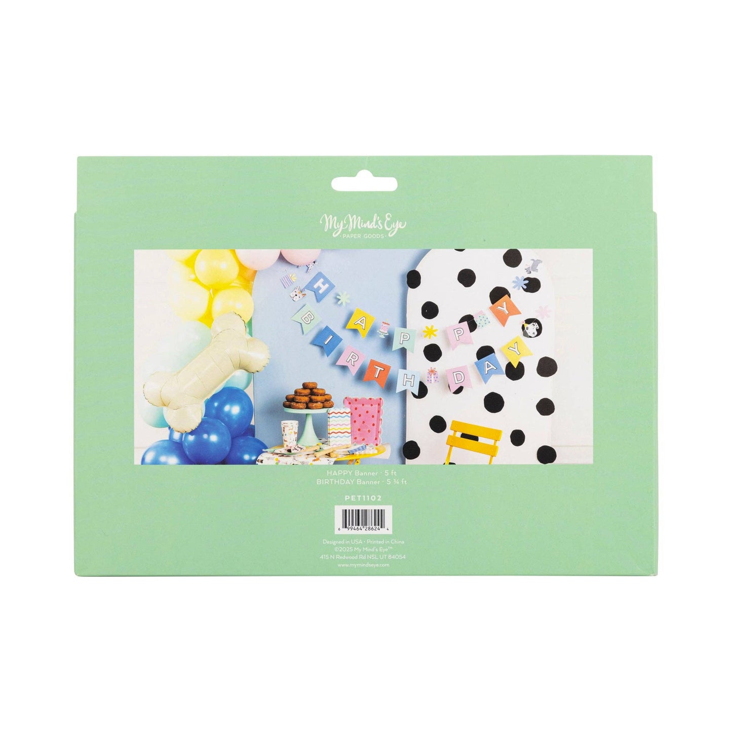 Dog Happy Birthday Banner