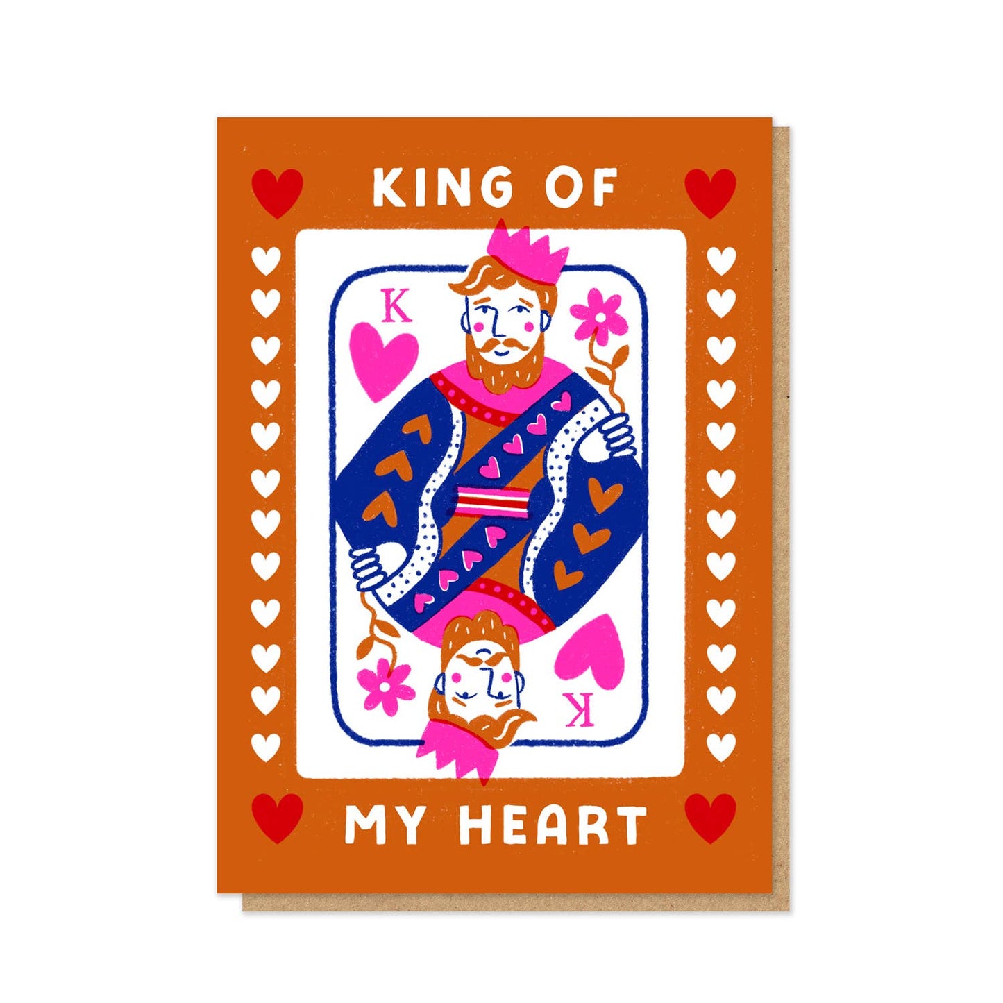 King Of My Heart Card | Love Card | Letterpress Card: Celo Bags