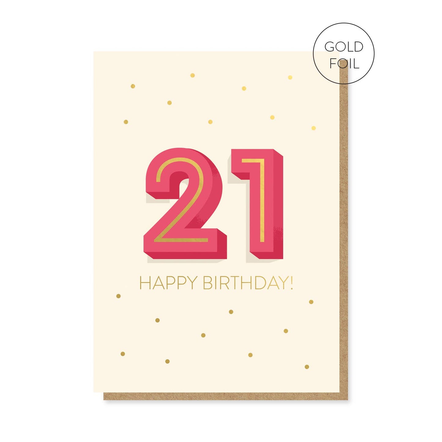 The Big 2-1 Birthday Card