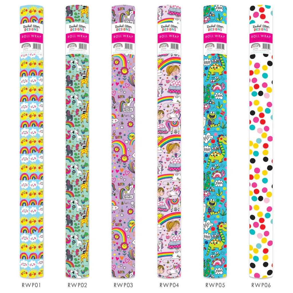 Rachel Ellen Wrapping Paper Roll – 3M (6 Assorted Designs)