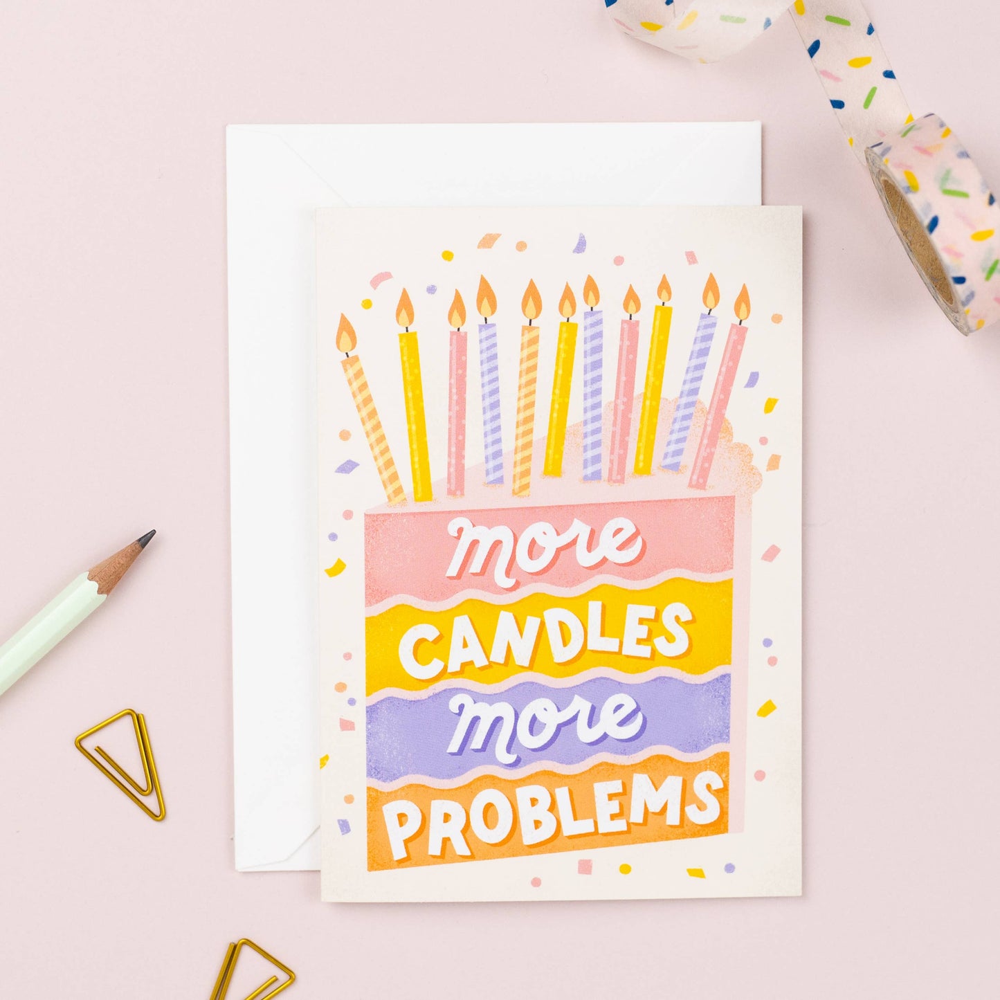 More Candles More Problems Birthday Card