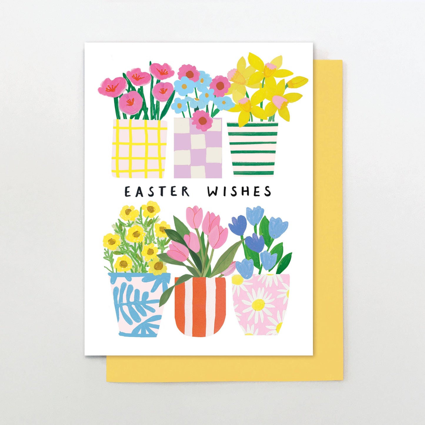 Easter Wishes Flower Pots Card
