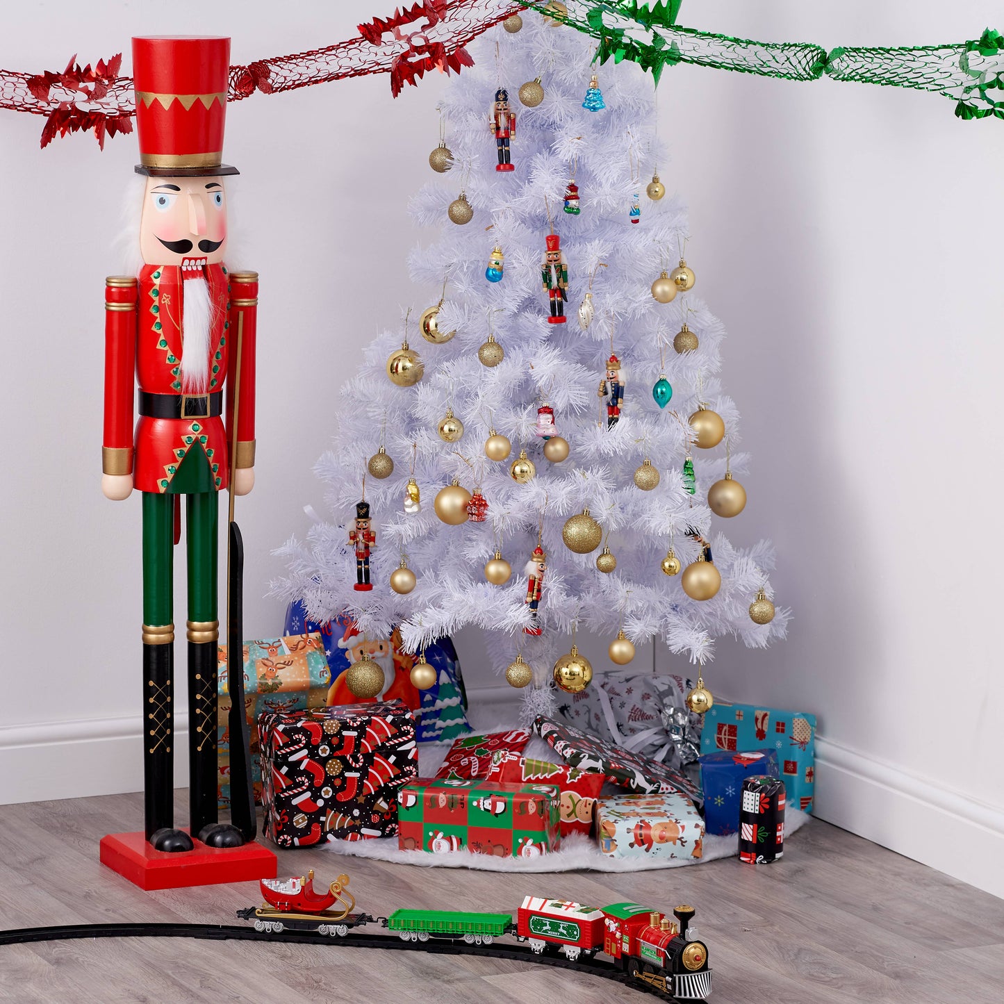 Giant Christmas Nutcracker Soldier Decoration - 120cm