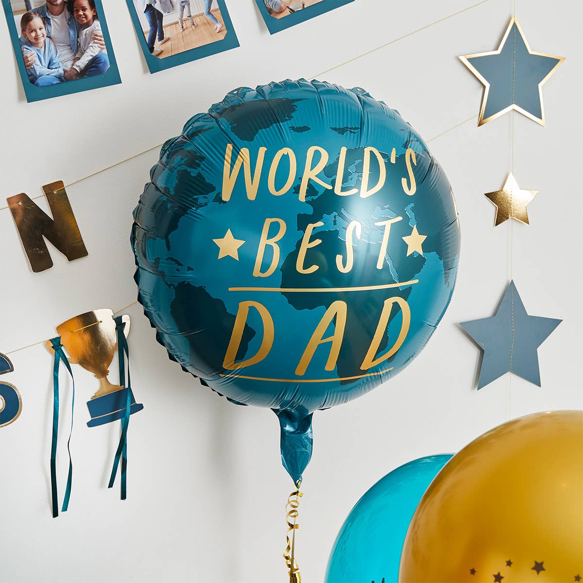 World's Best Dad Inflated Foil Balloon