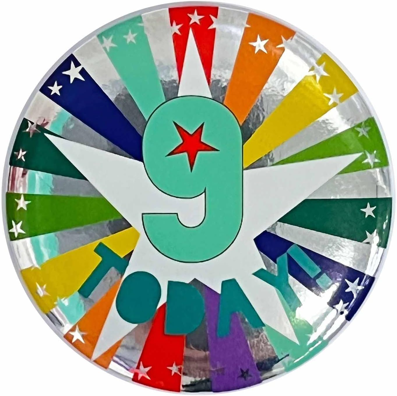 Colorful Birthday Badges - Ages 4 to 10 Today