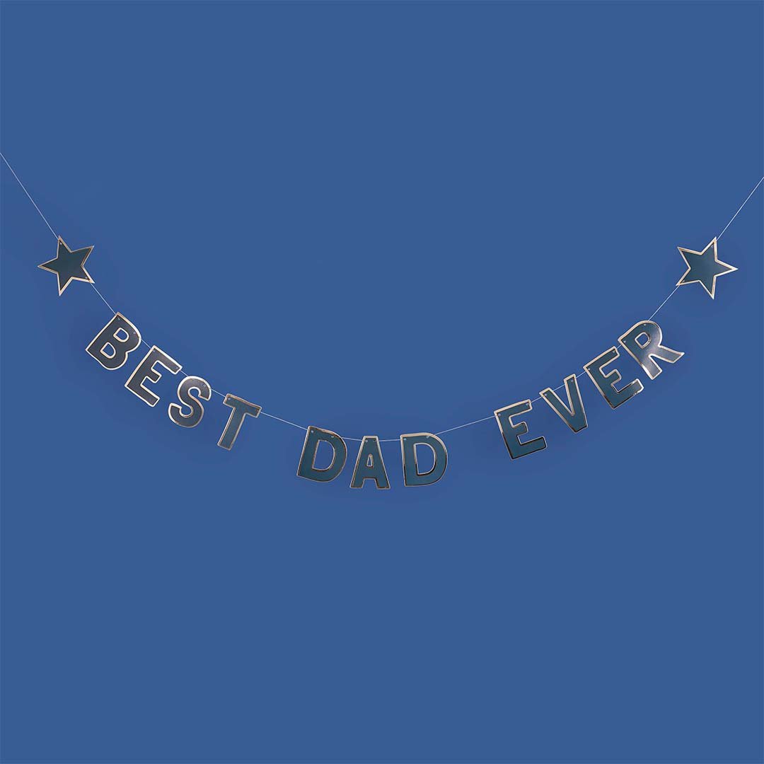 Navy Best Dad Ever Banner
