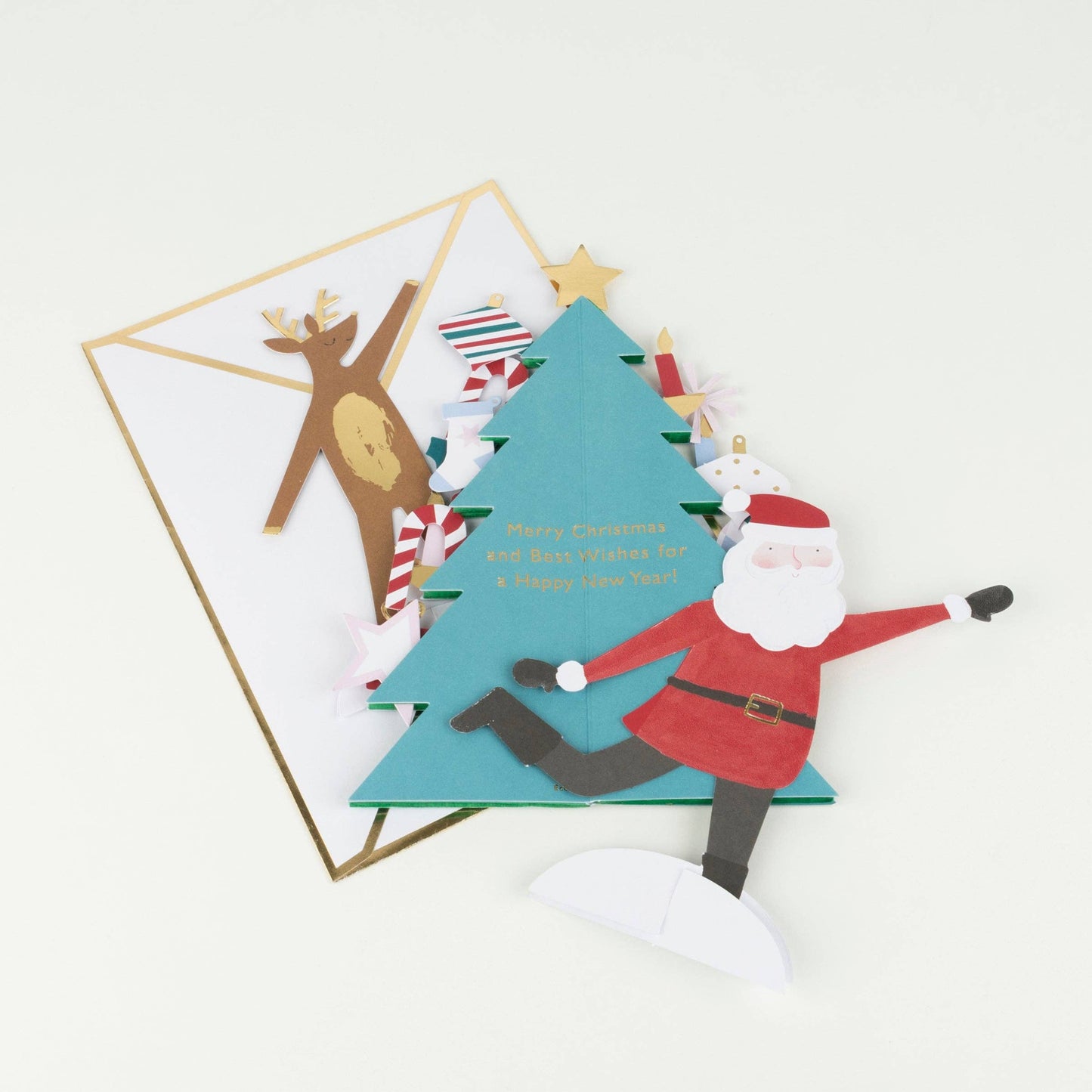 Festive Honeycomb Tree Christmas Card by Meri Meri