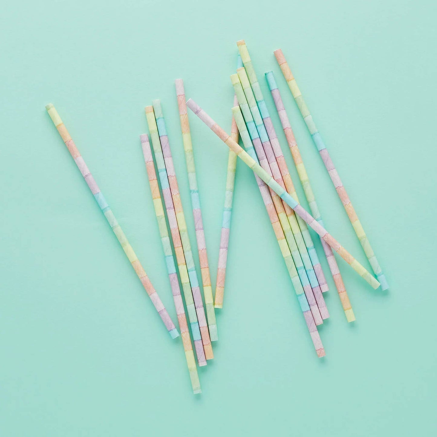 Eco Rainbow Paper Straws