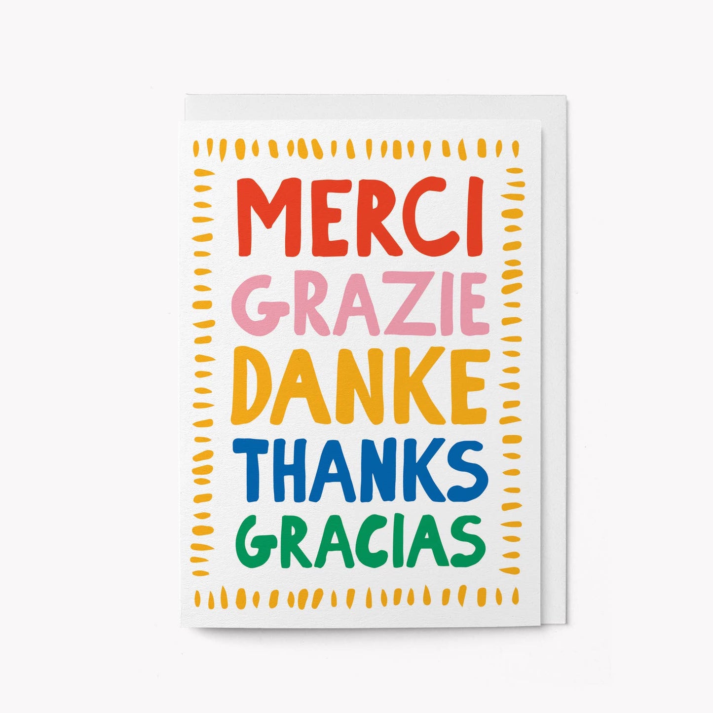 Merci, Grazie, Danke, Thanks - Greeting Card