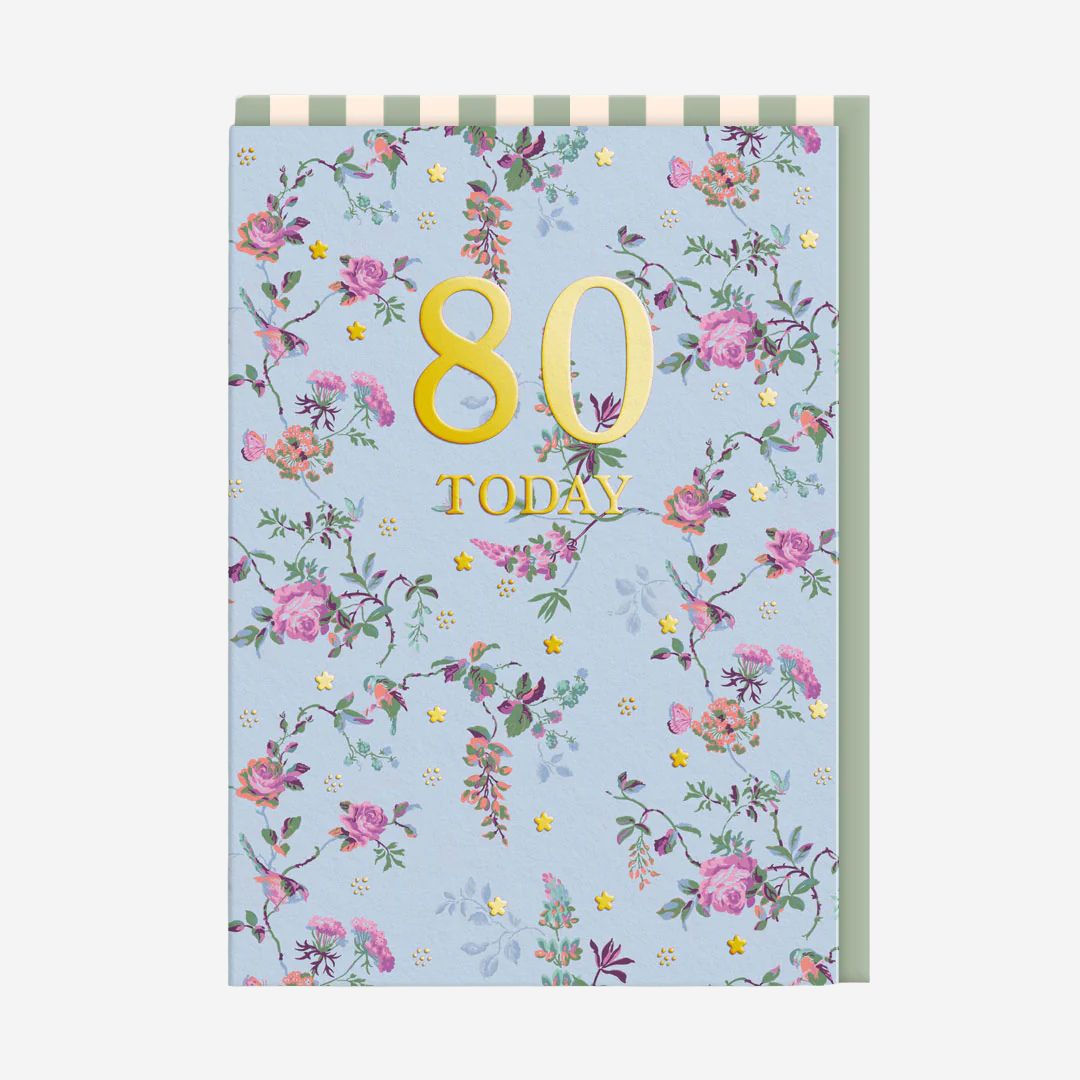 Cath Kidston 80 Today Birthday Card