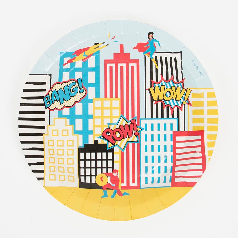 Superheroes Party Plates