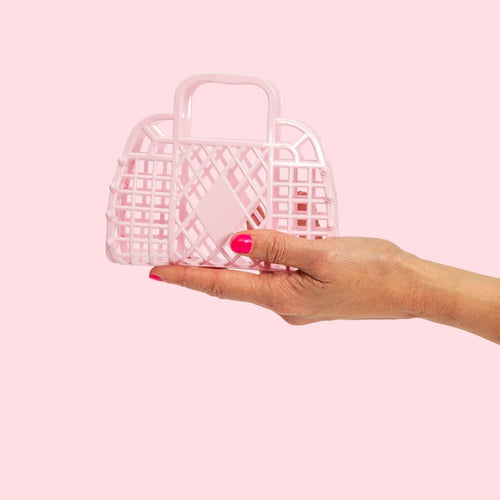 Retro Basket Jelly Bag - Mini | pink