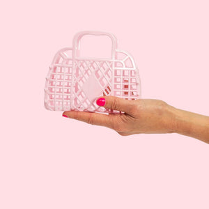 Retro Basket Jelly Bag - Mini | pink
