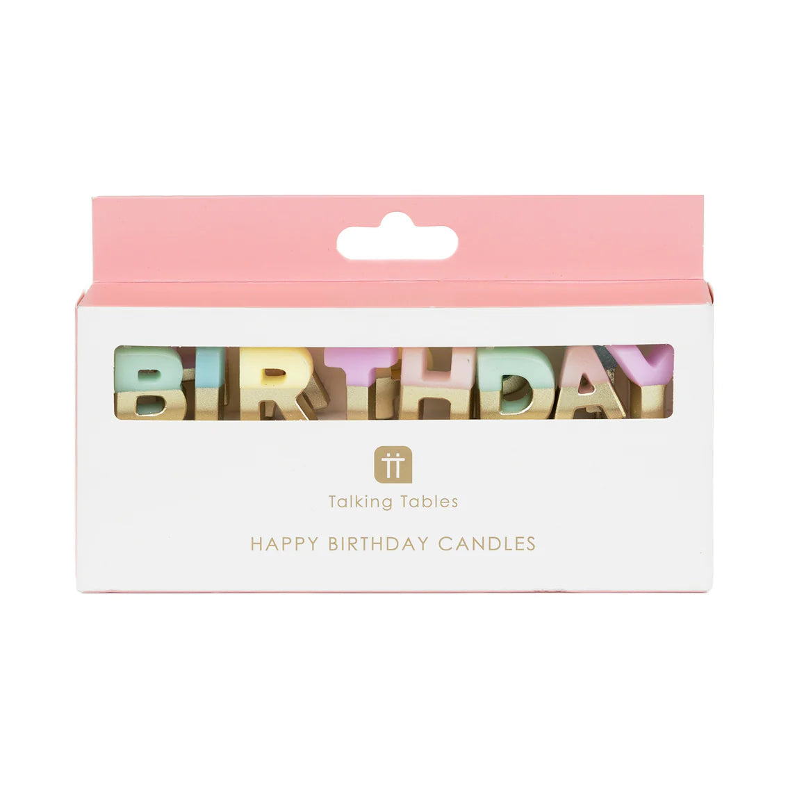 Pastel Happy Birthday Candles