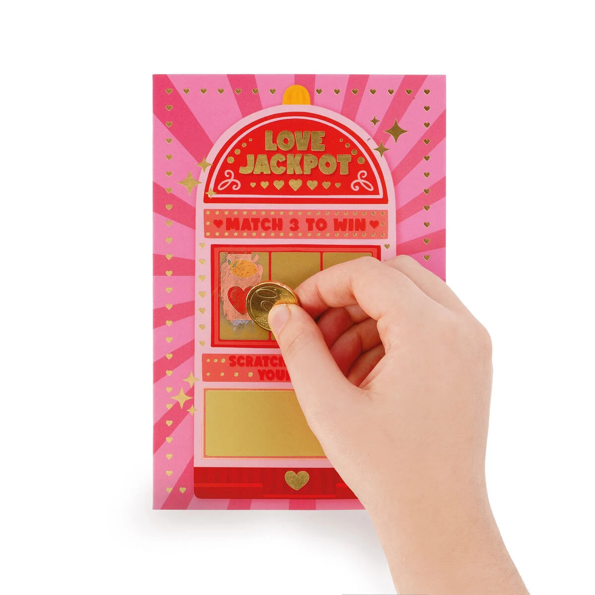 Scratch to Reveal Greeting Card - Love Jackpot - Legami