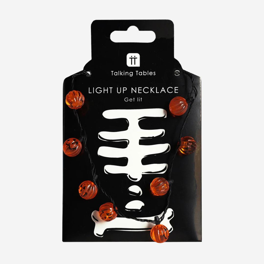 Calamity Coco Pumpkin Light Up LED Necklace