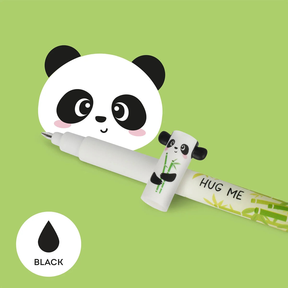 Legami Erasable Gel Pen - Panda - Black