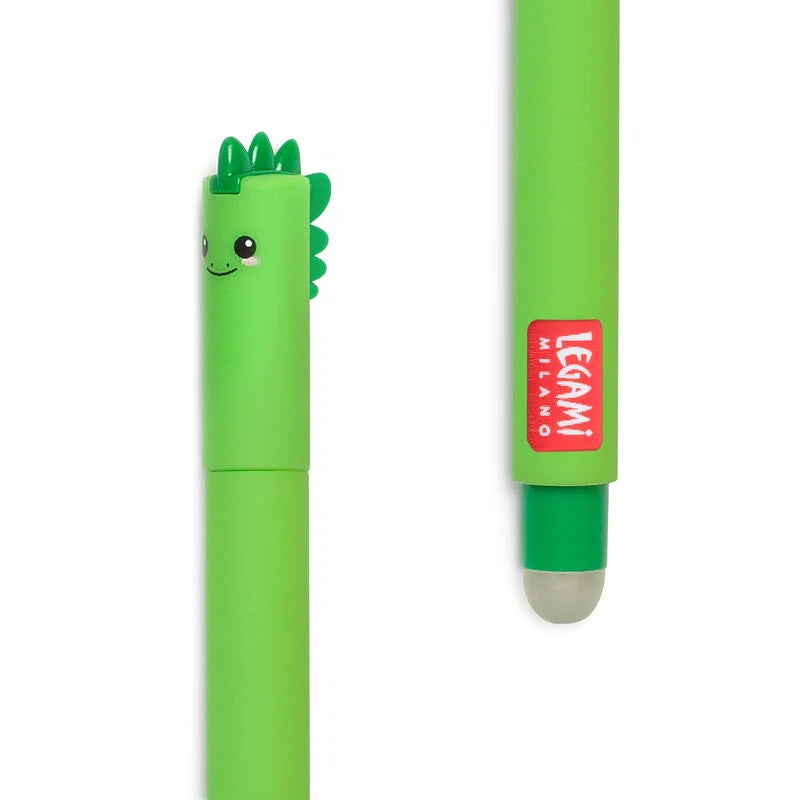 Legami Erasable Gel Pen - Dino - Green