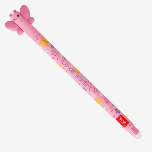 Legami Erasable Gel Pen - Butterfly - Pink