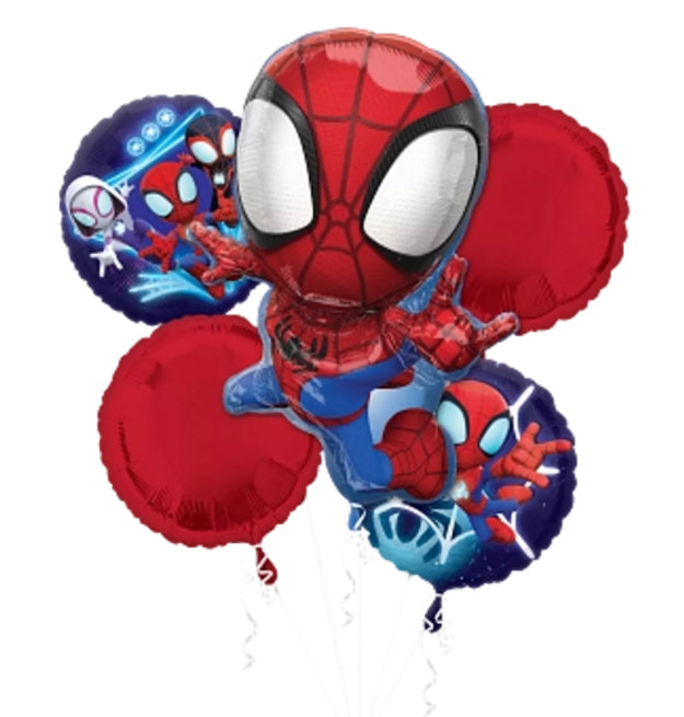 Spidey Bouquet Inflated Foil Balloon