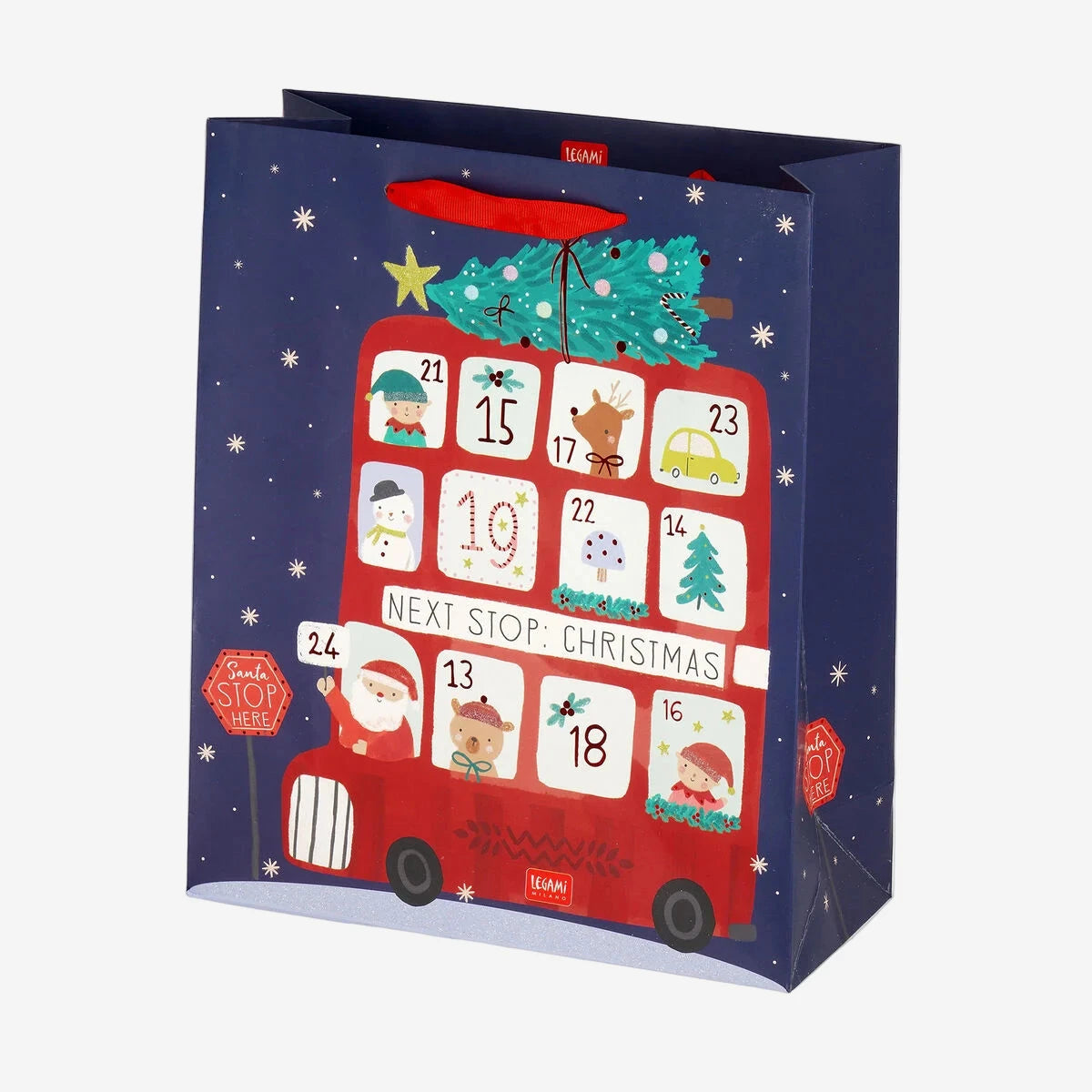 Christmas Bus Large Gift Bag by Legami