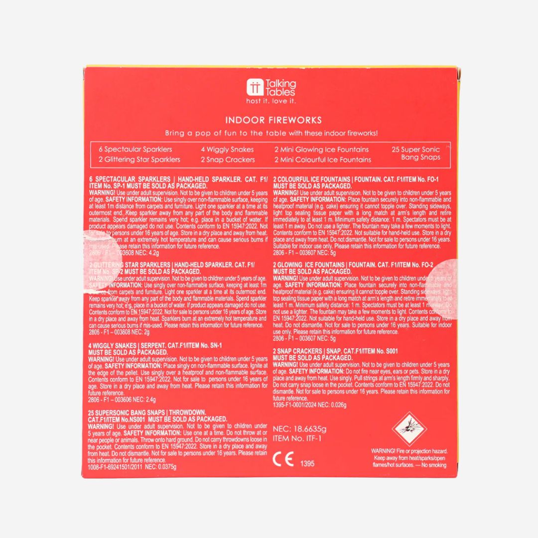 Retro Indoor Table Fireworks