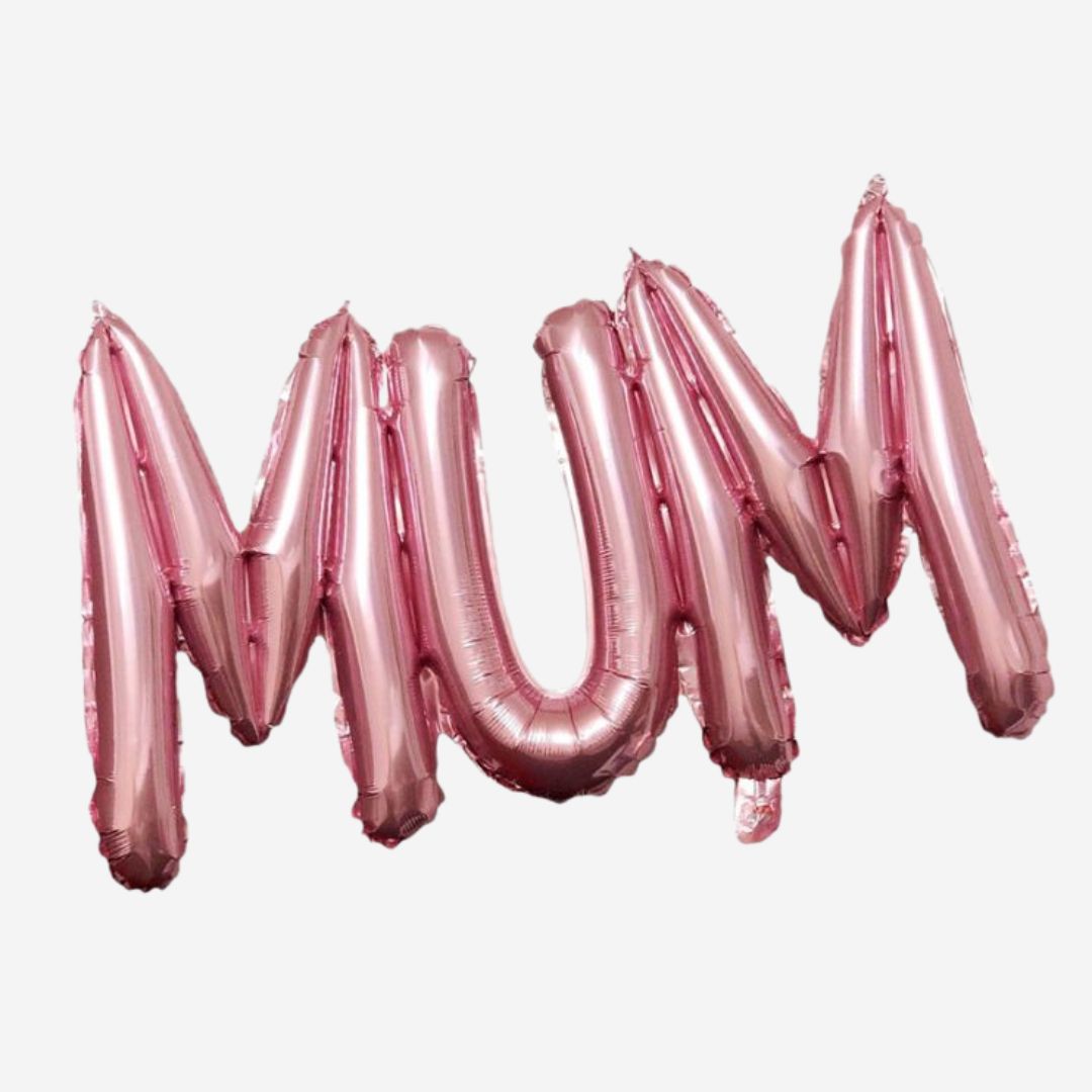 MUM Inflated Foil Balloon Banner Air-Filled