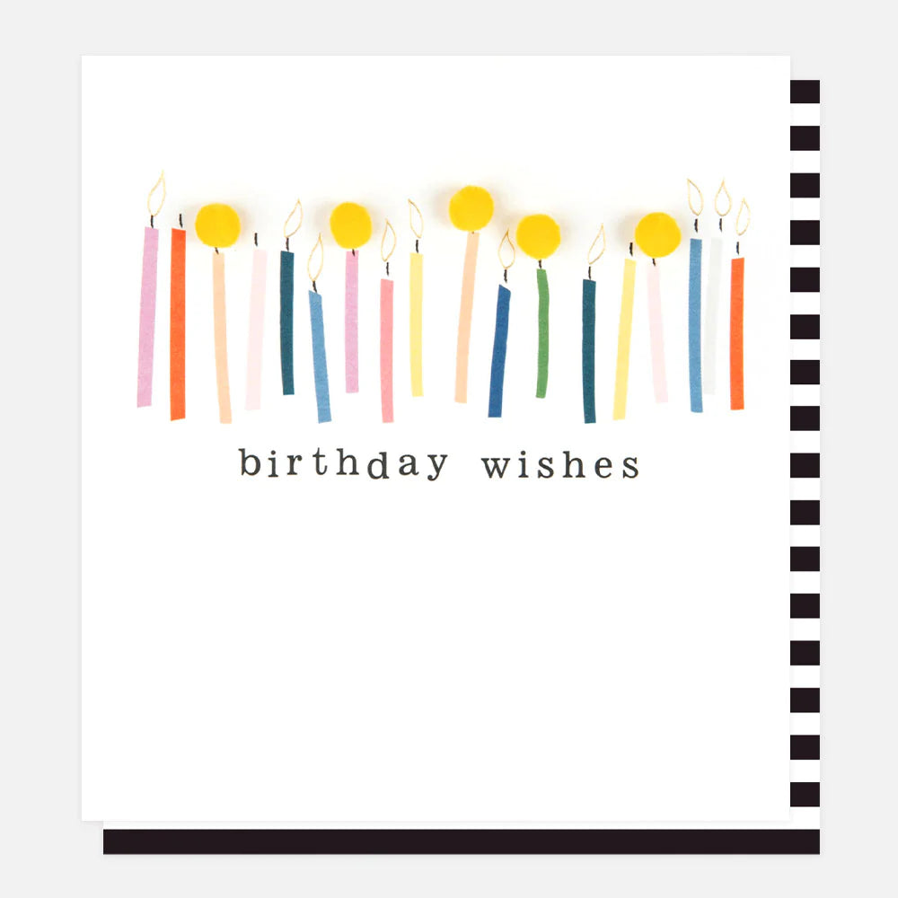 Pom Pom Candles Birthday Card