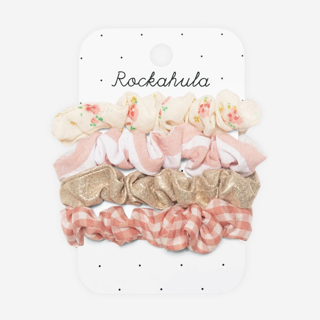 Tiny Blossom Scrunchie Set