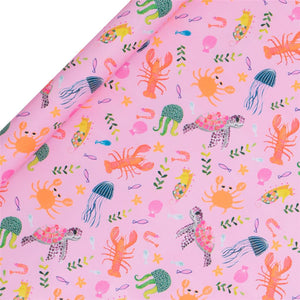 Under the Sea Pink Wrapping Paper Roll