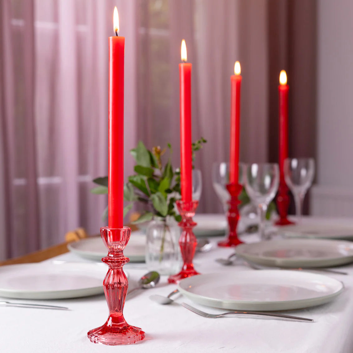 Red Dinner Candle