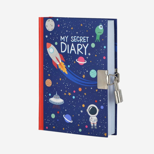 Space Secret Diary – Hard Cover with Padlock – Legami