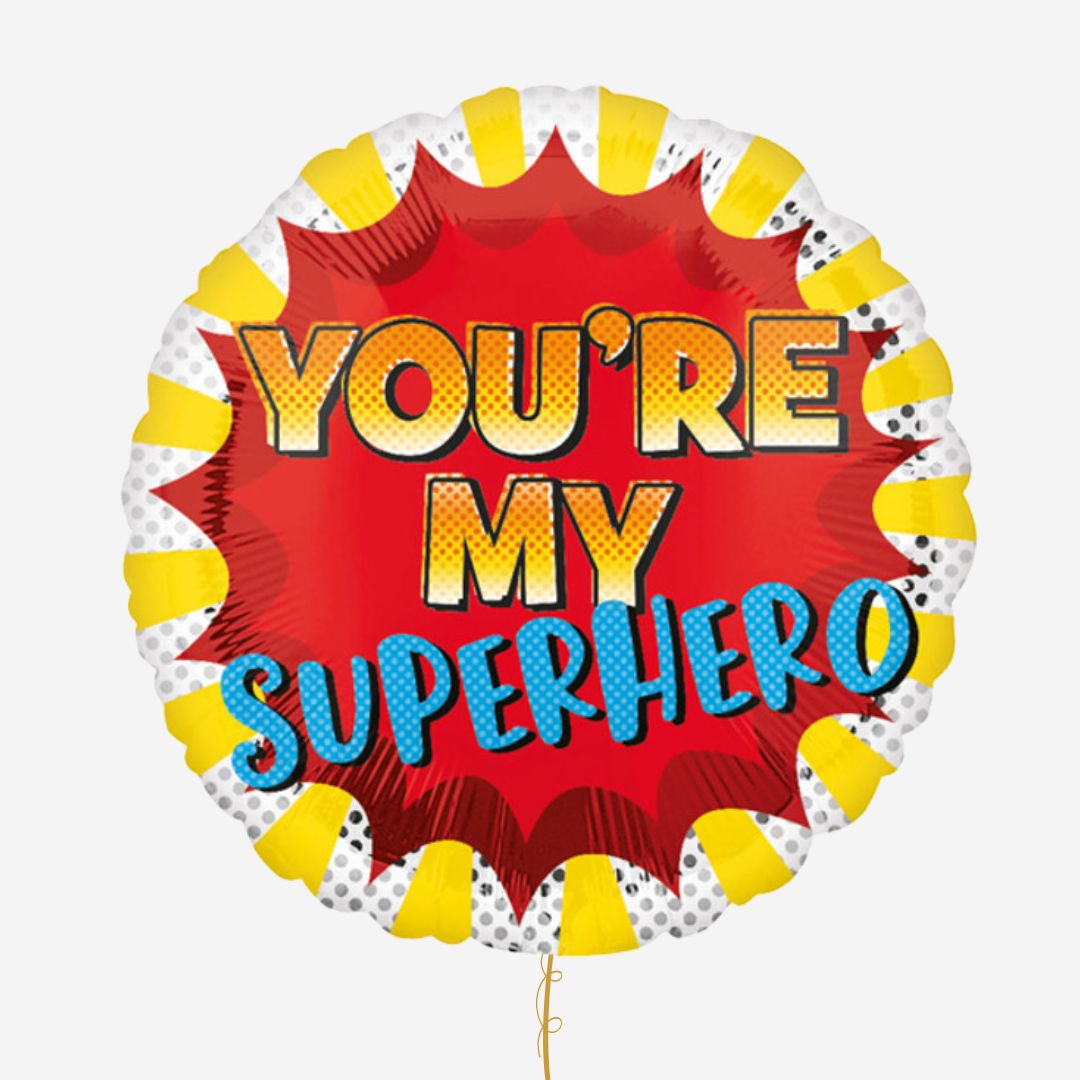 You're my Superhero Inflated Foil Balloon
