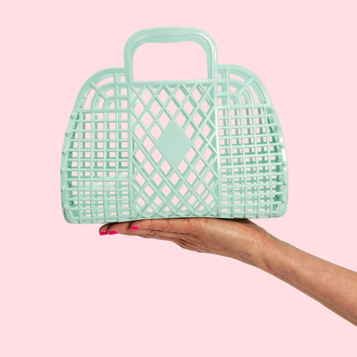 Retro Basket Jelly Bag - Small | Seafoam