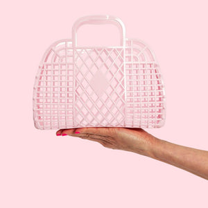Retro Basket Jelly Bag - Small | Pink