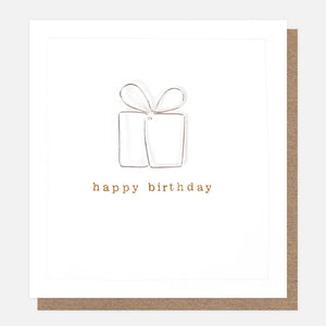Wire Present Birthday Card
