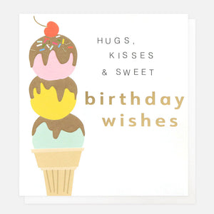 Sweet Birthday Wishes Ice Cream Card