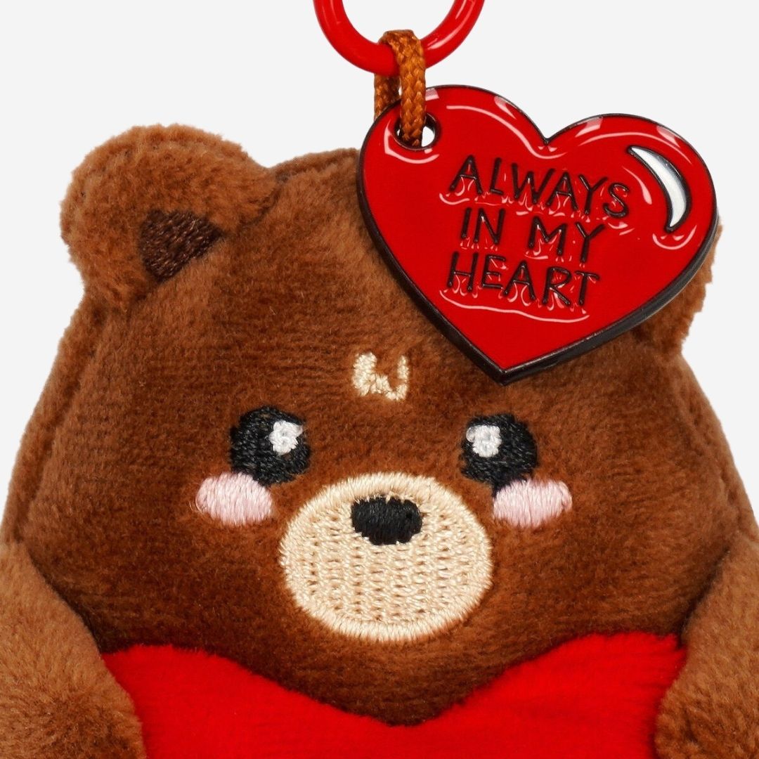Teddy Bear Plush Key Ring - Legami