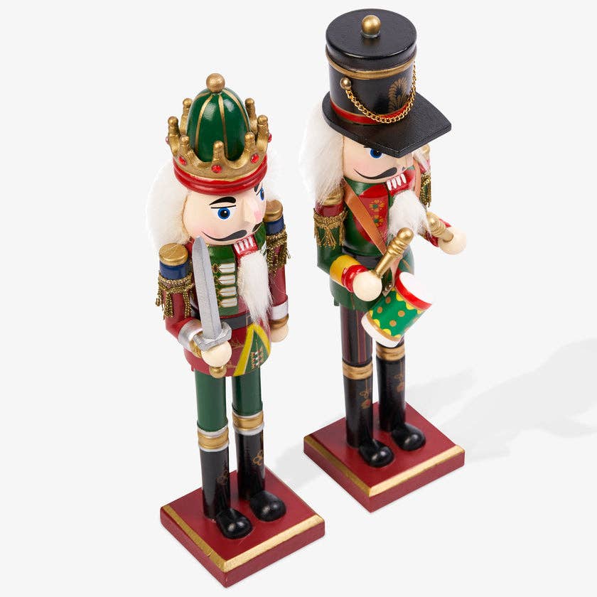2 Traditional Christmas Nutcrackers 30cm