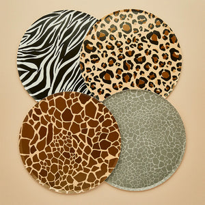 Safari Animal Print Paper Plates