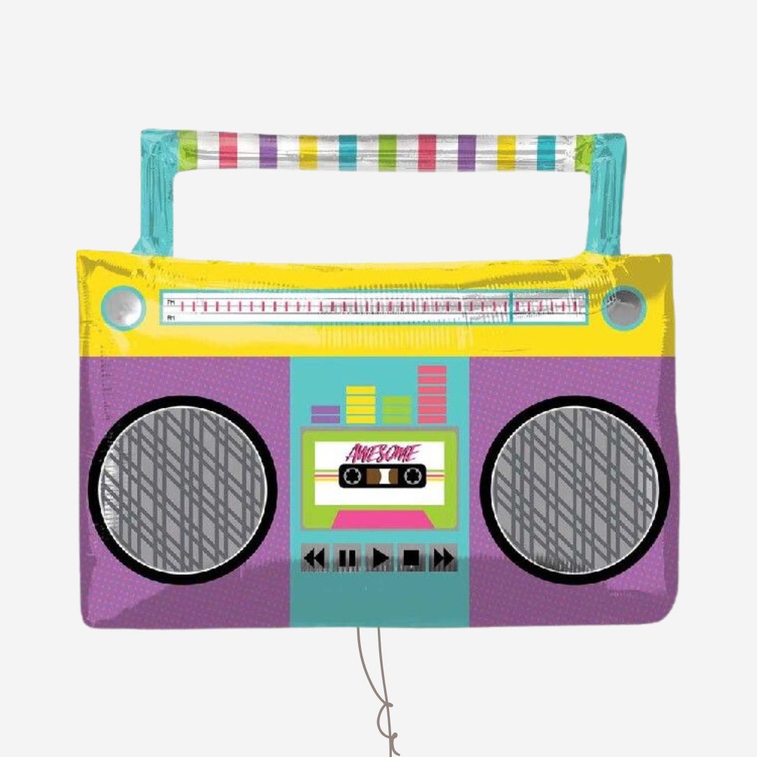 Awesome Party Boombox Inflated Foil Balloon