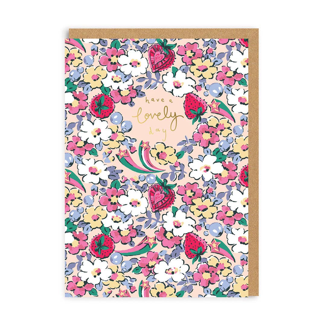 Have a Lovely Day Self Care Ditsy Cath Kidston Greeting Card