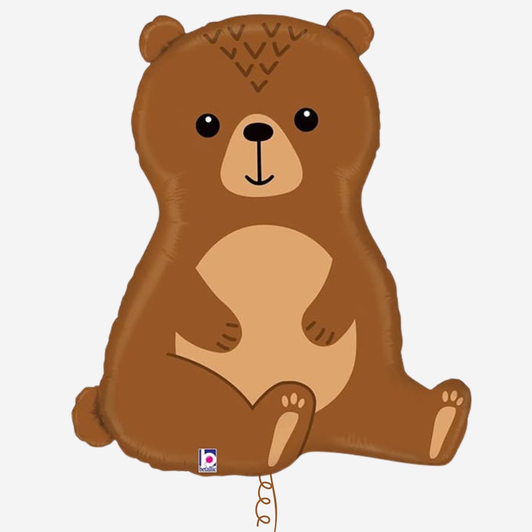 Woodland Bear Supershape Inflated Foil Balloon