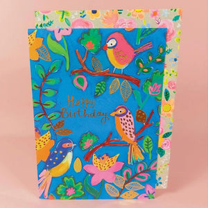 Happy Birthday Birds Card by Paper Salad