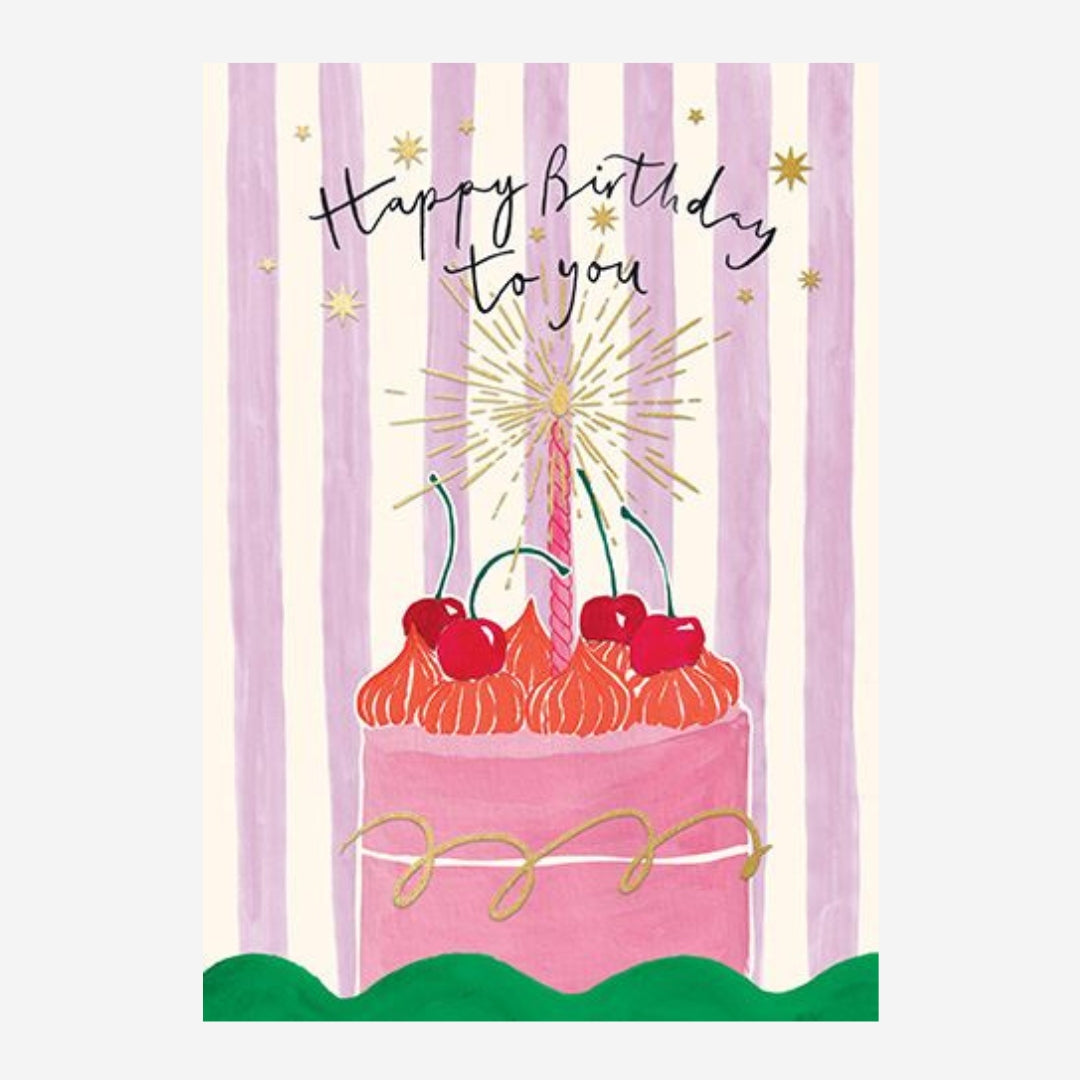 "Happy Birthday to You Birthday Cake" Birthday Card