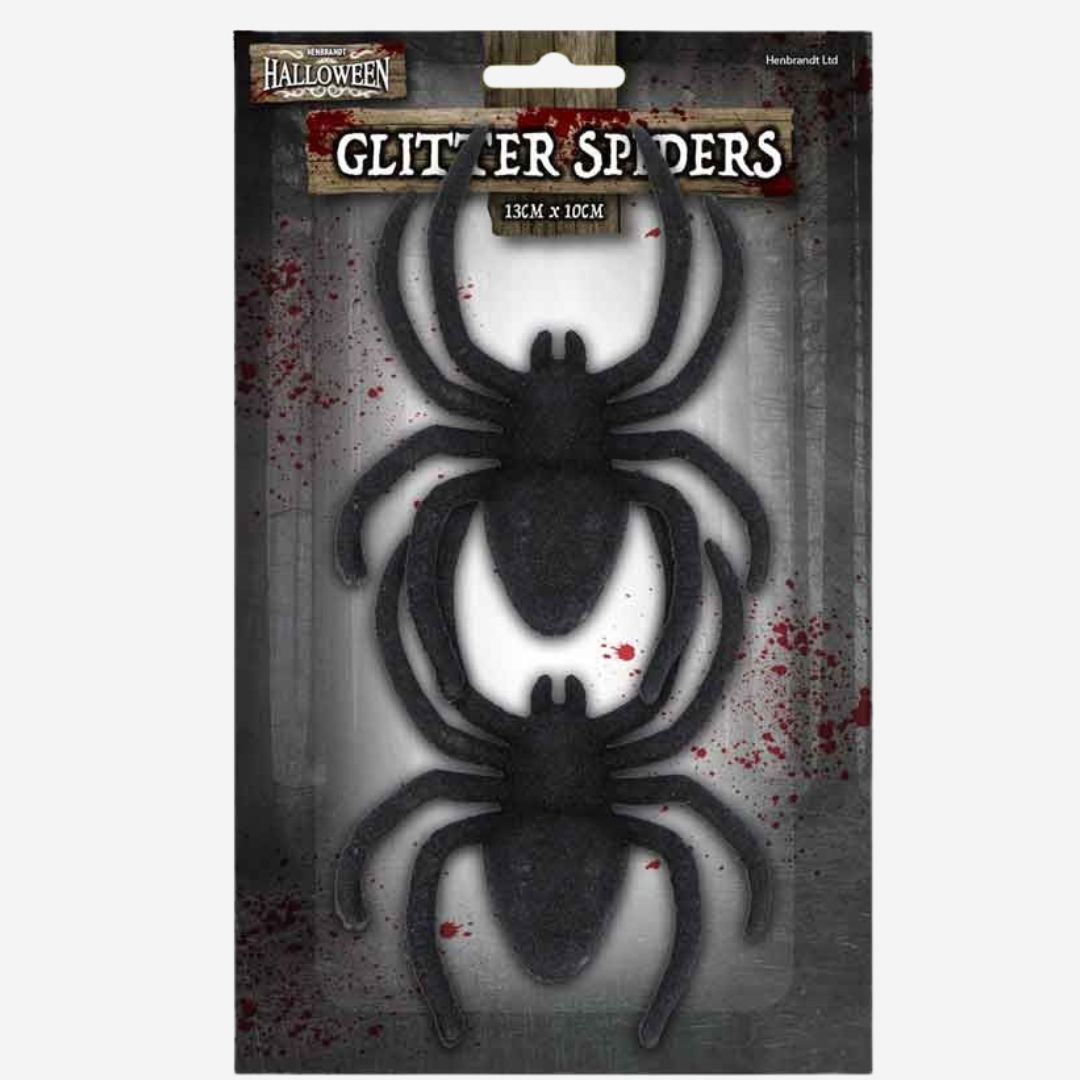 Black Glitter Spider