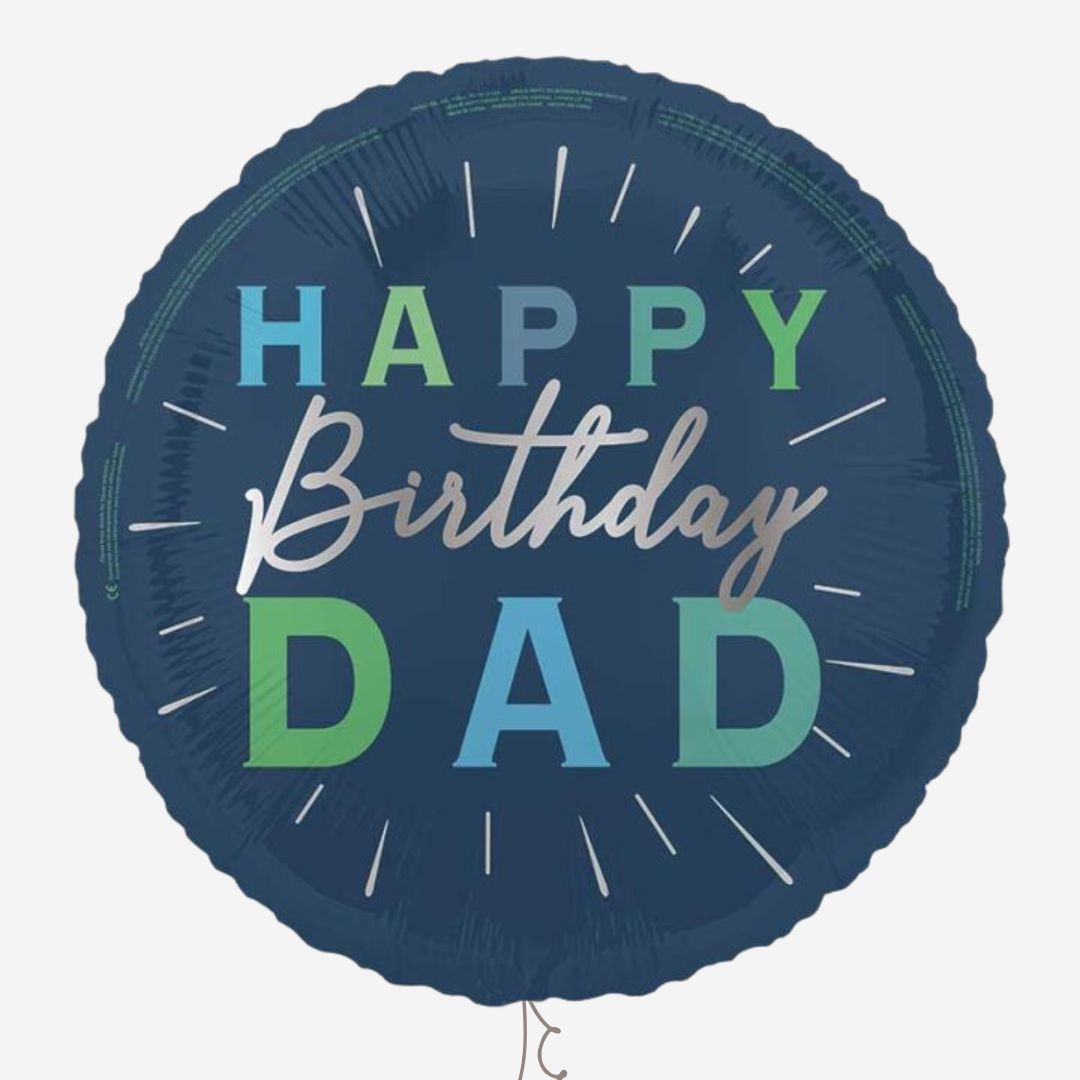 Happy Birthday Dad Inflated Foil Balloon